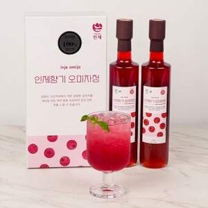 [고향사랑기부제] 인제향기 2년숙성 자연숙성 오미자청 선물세트 500g x 2병